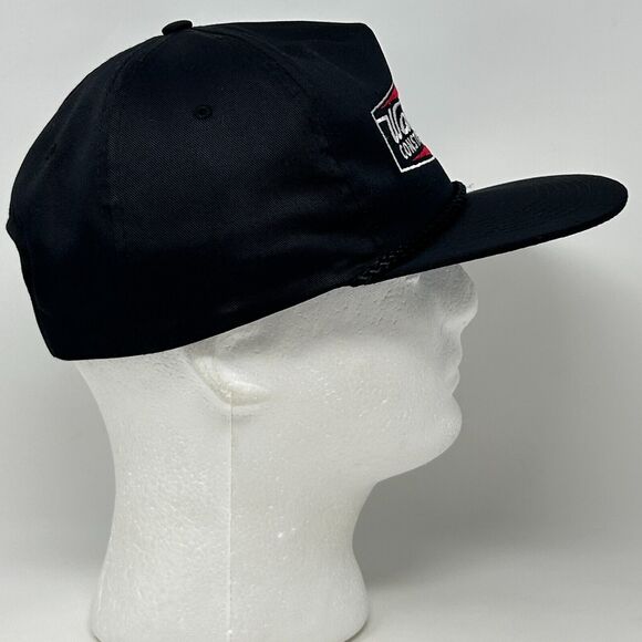 Vintage Washington Construction Co Hat Baseball Cap Rope Corded Snapback Black - Picture 7 of 9